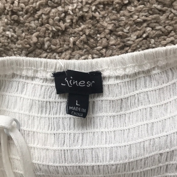 White with lace long dress - Picture 4 of 6